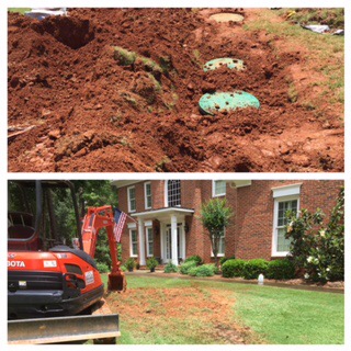 In Milton, GA, Action Septic Tank Service installed septic tank risers